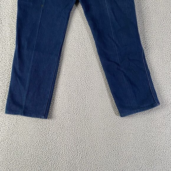 Vintage Lee Riders Jeans Mens 30x29 Blue Polyester Blend USA Union Made (Tag 32) - Picture 9 of 16